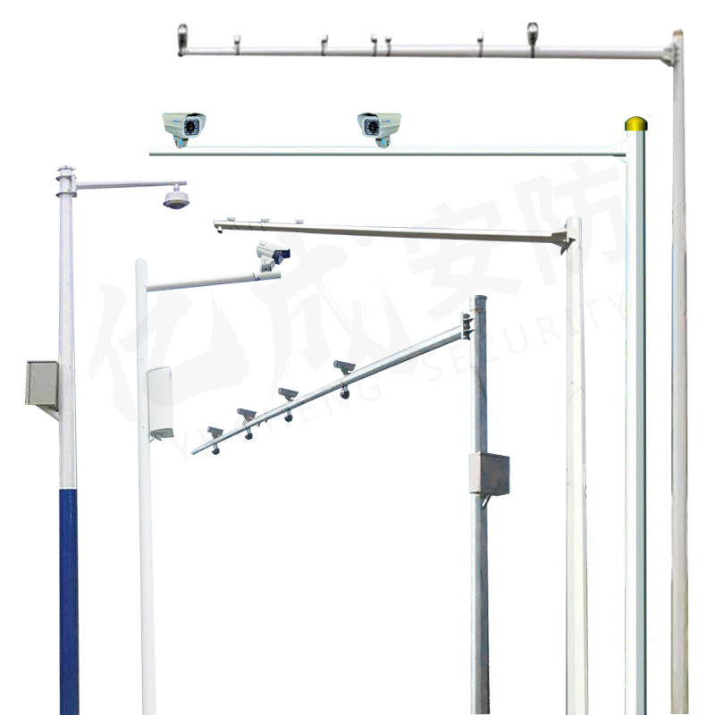 八角監(jiān)控立桿8米6米6.5米道路交通信號燈桿紅綠燈桿卡口立柱L型桿件